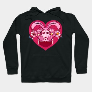 Anime Heart Portrait  (Valentines Special) Hoodie